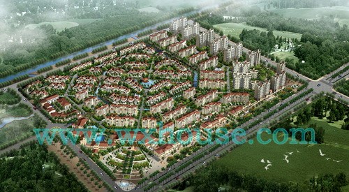 圣芭芭拉鸟瞰透视图