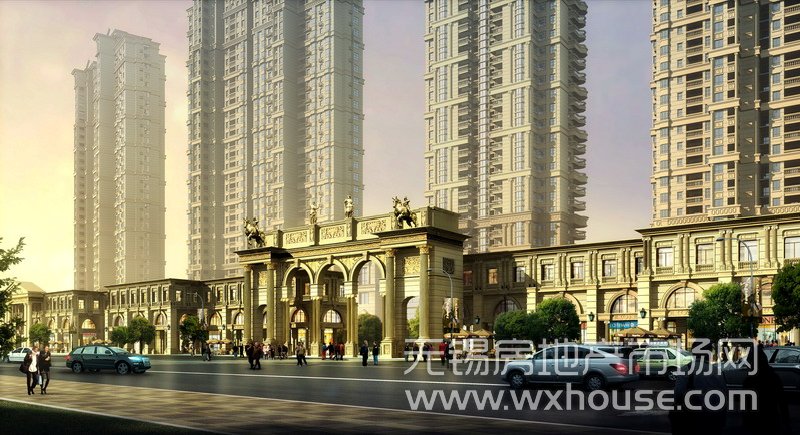 北区商业日景效果图      