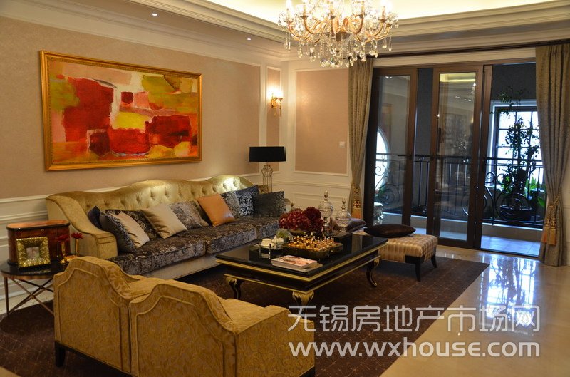 天悦户型292平米样板房：客厅      