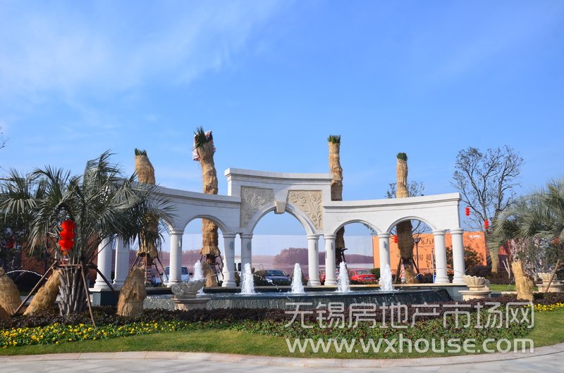 小区入口水景      