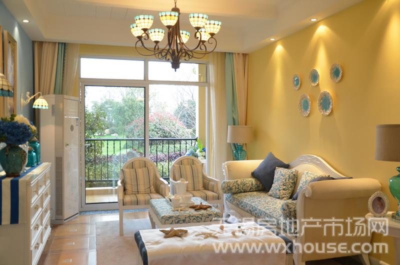 户型87平米样板房：客厅      