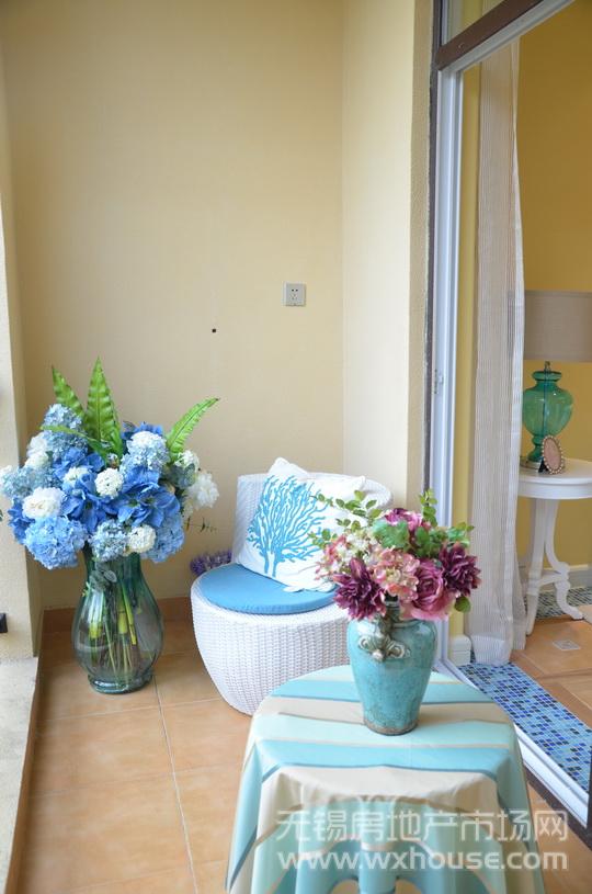 户型87平米样板房：阳台      