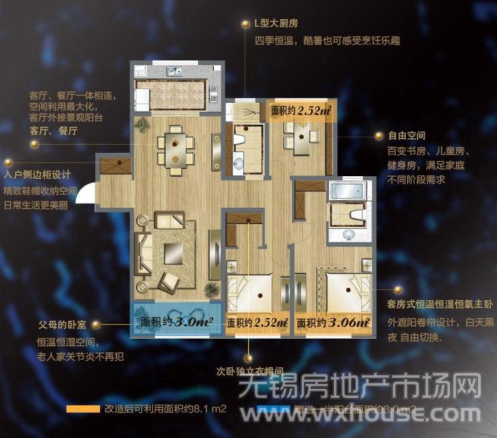 天墅·丽景三居