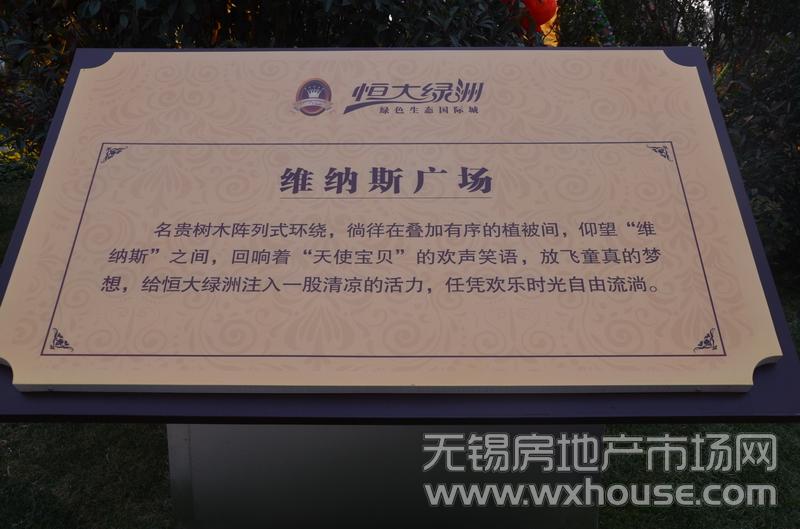 项目示范区维纳斯广场标牌      