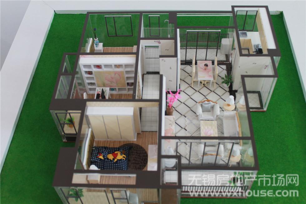 95㎡户型模型      
