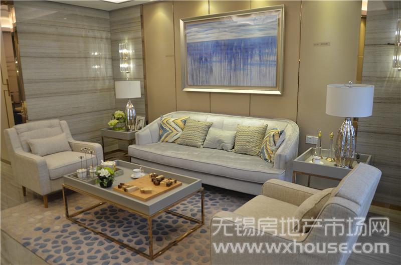 121㎡ 样板间 客厅      