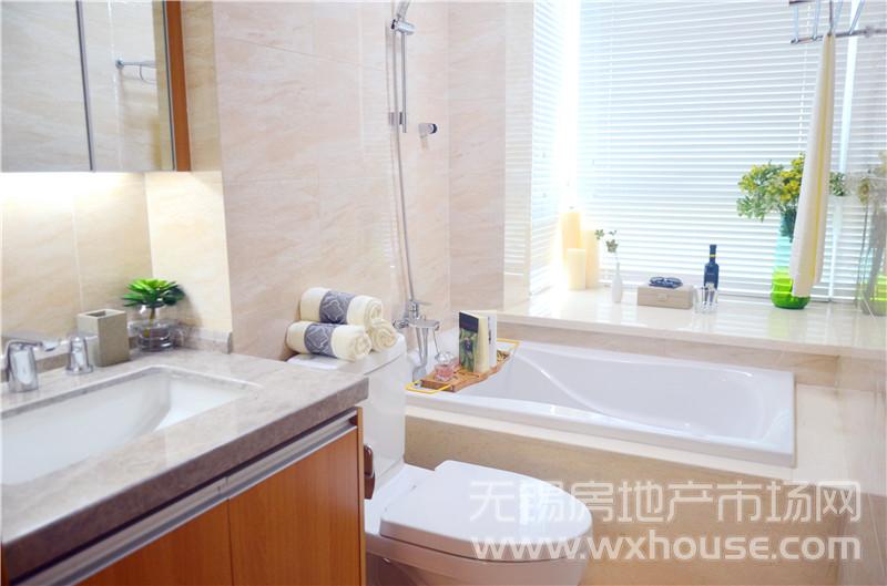 126㎡华阙户型样板间主卧卫生间      