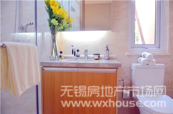 107㎡珑庭户型样板间公共卫生间      