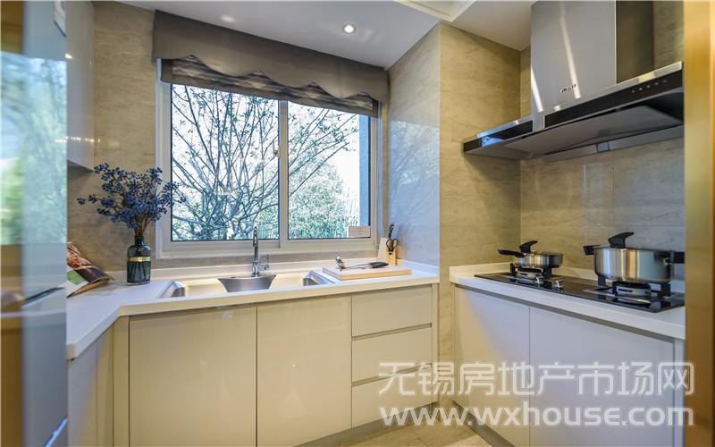 B1户型样板间厨房      