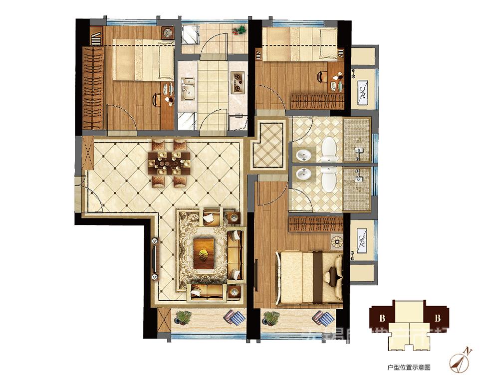 商务楼B户型|