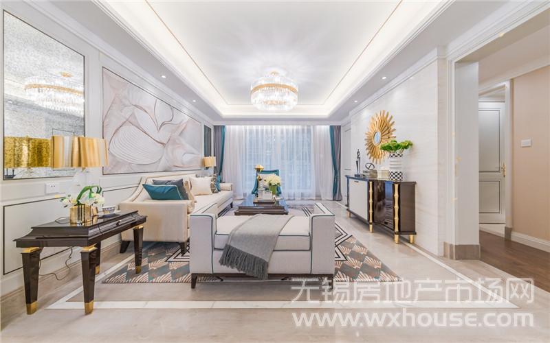 140㎡样板间客厅      