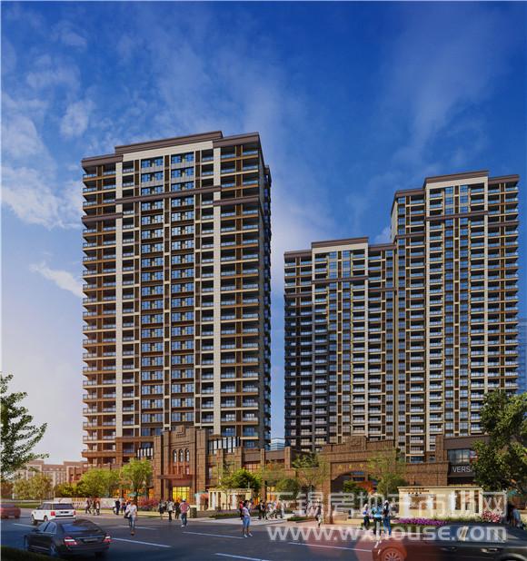 沿街入口效果图      