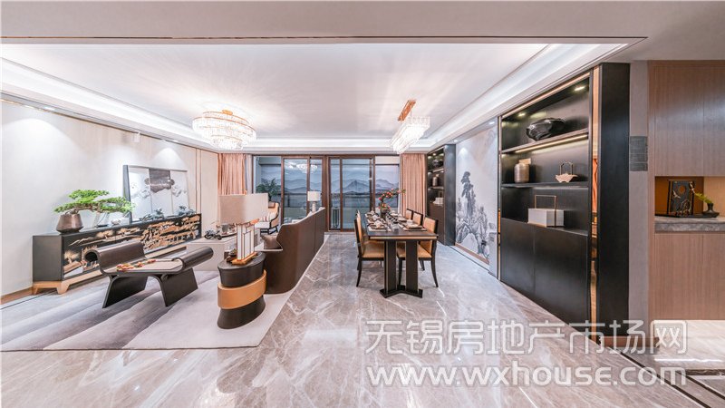 155㎡户型样板间客餐厅