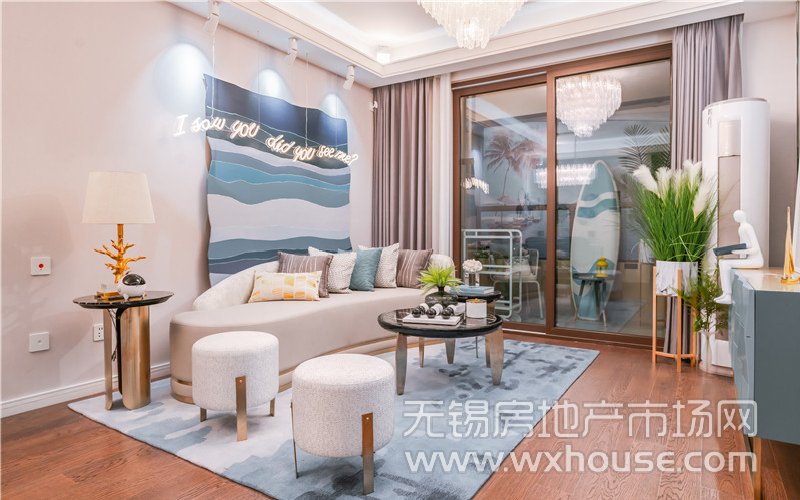 95㎡户型样板间客厅