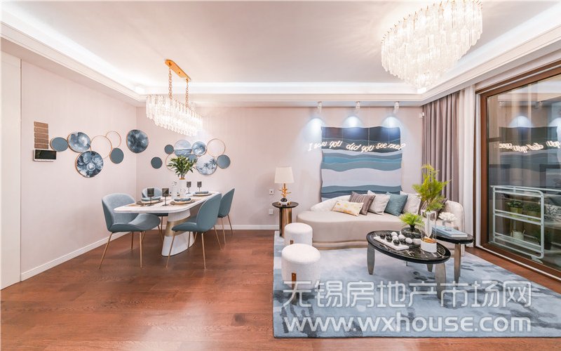 95㎡户型样板间餐客厅