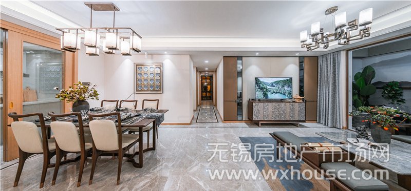 135㎡户型样板间客餐厅