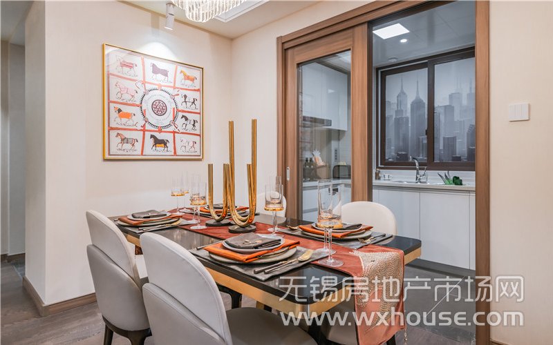 122㎡户型样板间餐厅