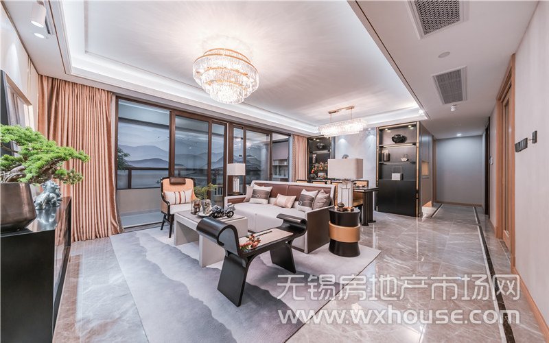 155㎡户型样板间客厅
