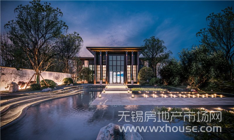 示范区夜景效果图