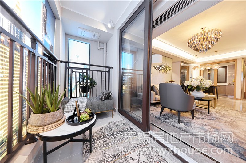 115㎡户型样板间阳台