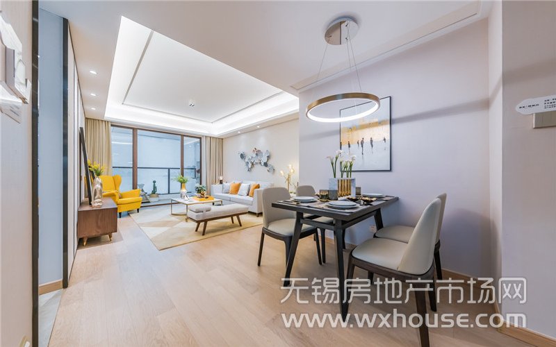 96㎡户型样板间餐客厅