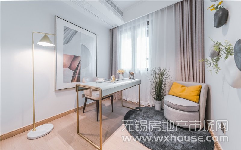 96㎡户型样板间书房