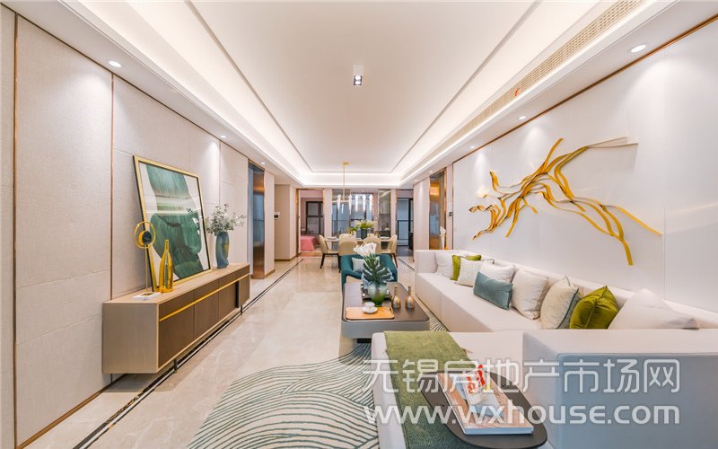 137㎡户型样板间客厅