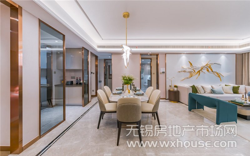 137㎡户型样板间餐厅