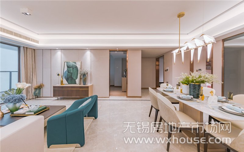 137㎡户型样板间客餐厅