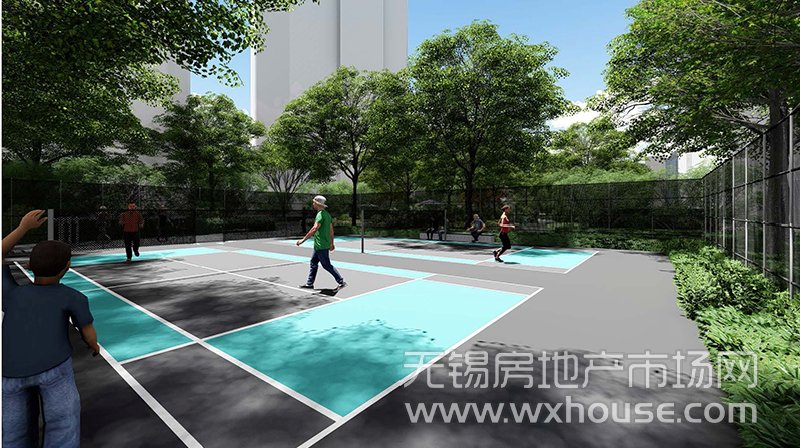 羽毛球场效果图