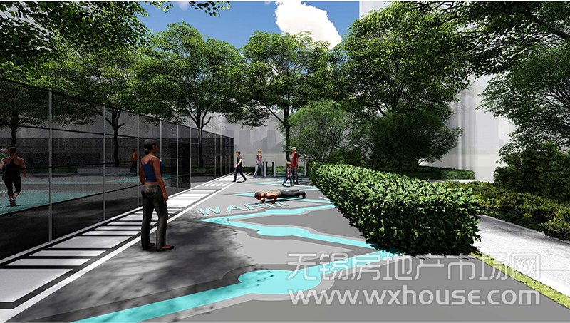 羽毛球场效果图