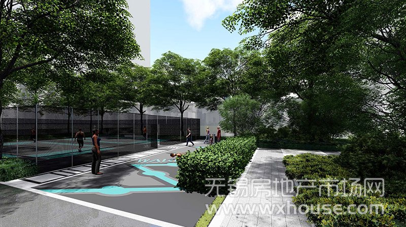 羽毛球场效果图