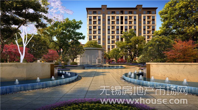 局部景观建筑效果图