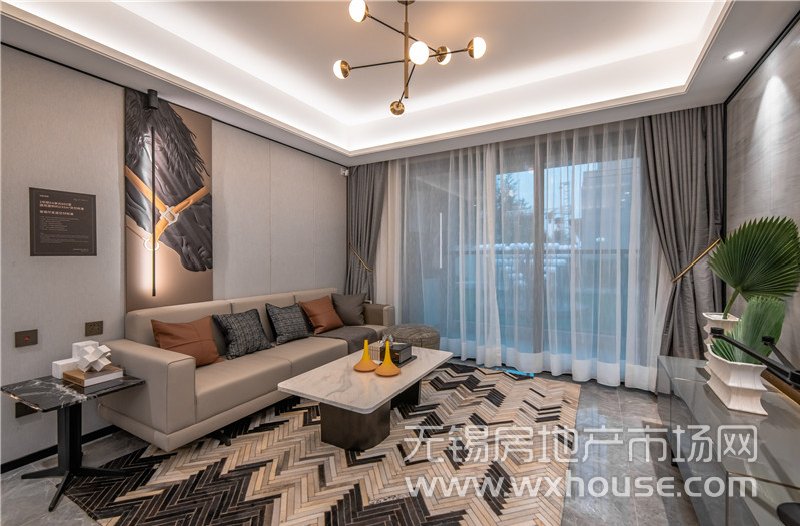 131㎡户型样板间客厅