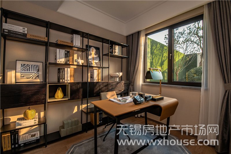 131㎡户型样板间书房