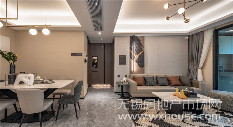 131㎡户型样板间餐客厅