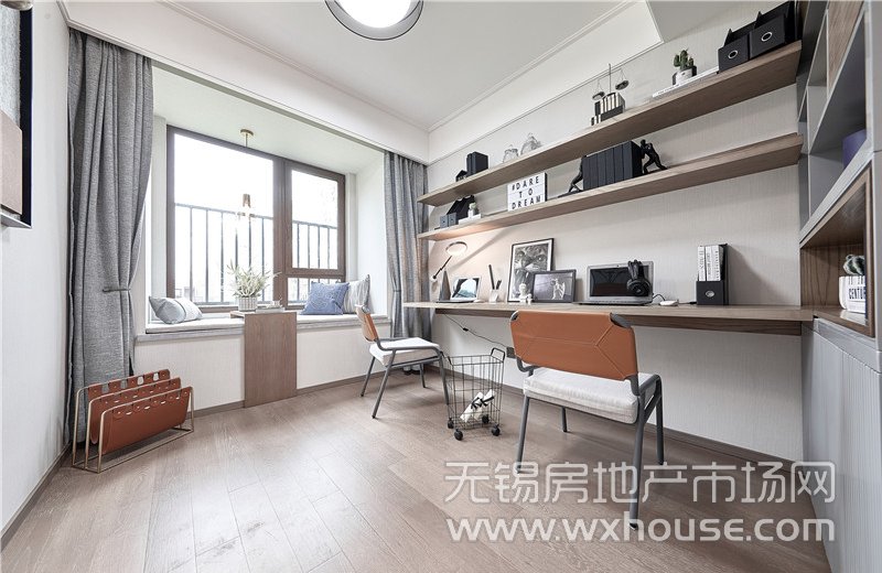 138㎡户型样板间书房