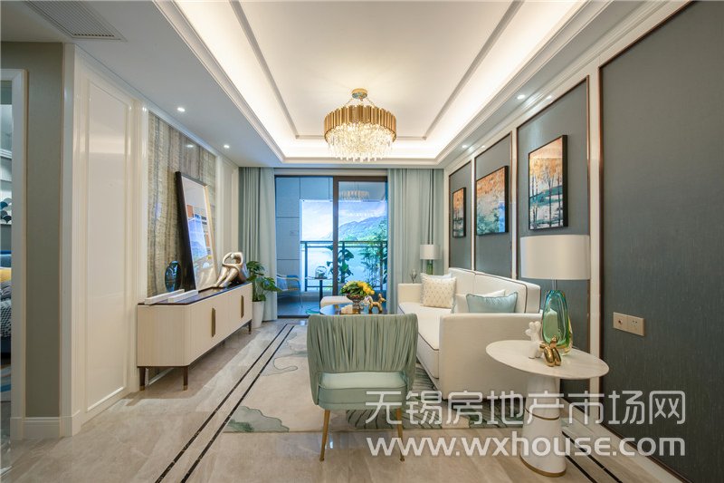 95㎡户型样板间客厅