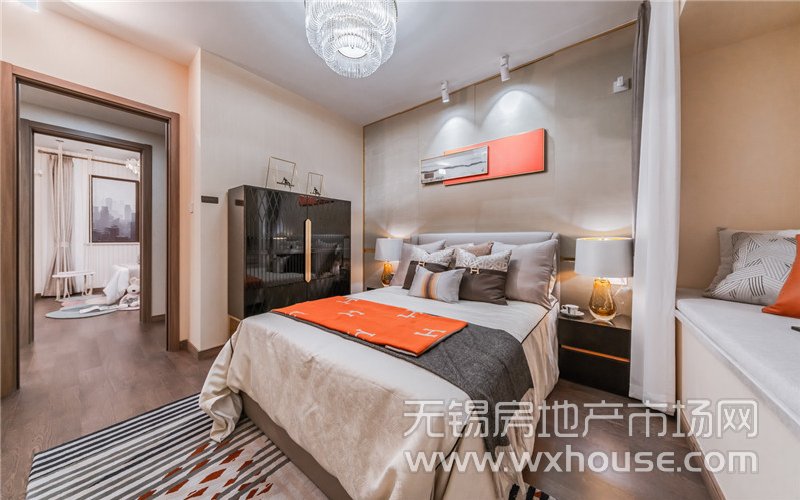 131㎡户型样板间卧室