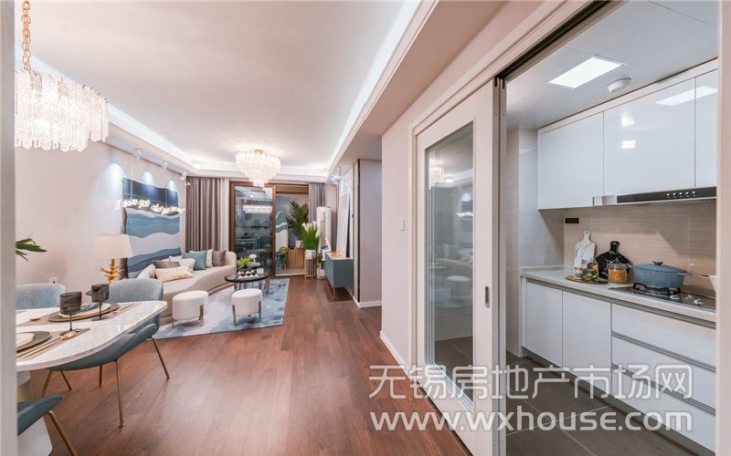 98㎡户型样板间餐客厅