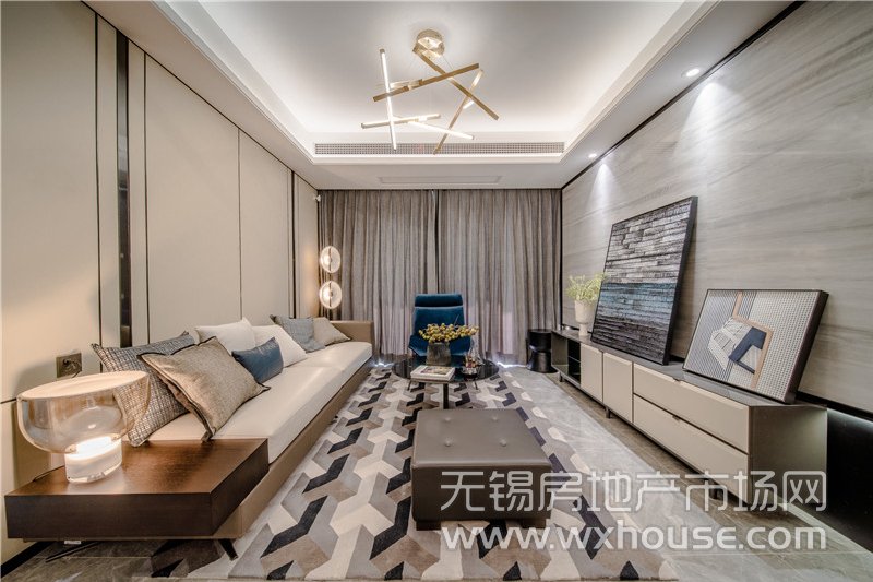 110㎡户型样板间客厅