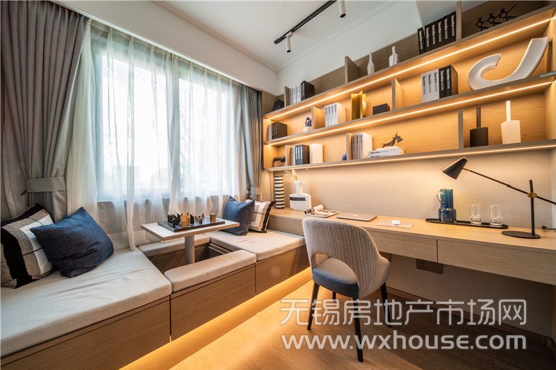 110㎡户型样板间书房