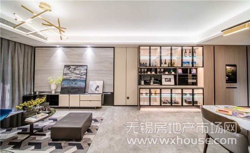 110㎡户型样板间客厅