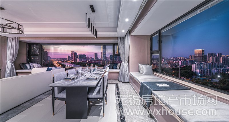 185㎡户型样板间餐厅