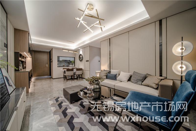110㎡户型样板间客厅