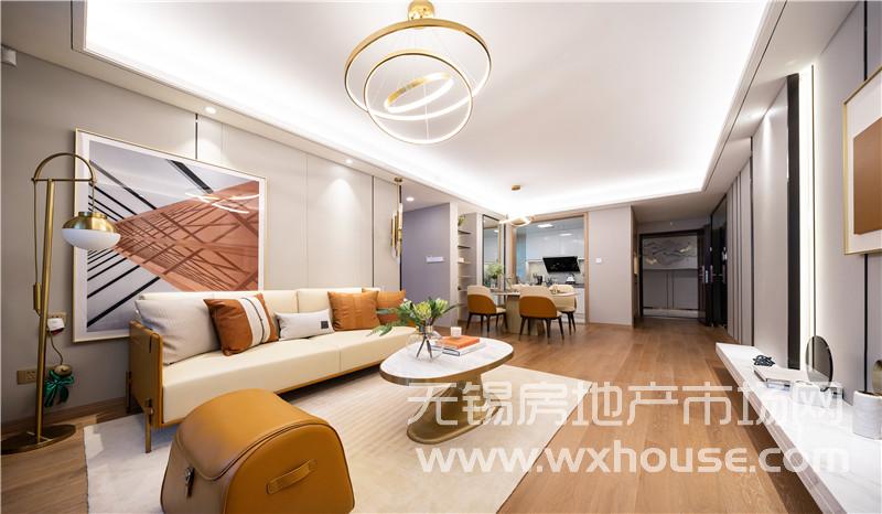 105㎡户型样板间客厅