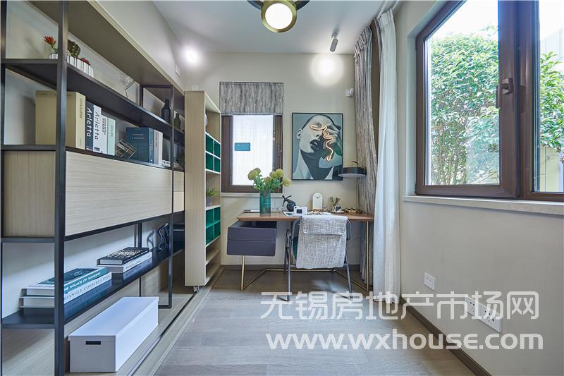 100㎡户型样板间书房