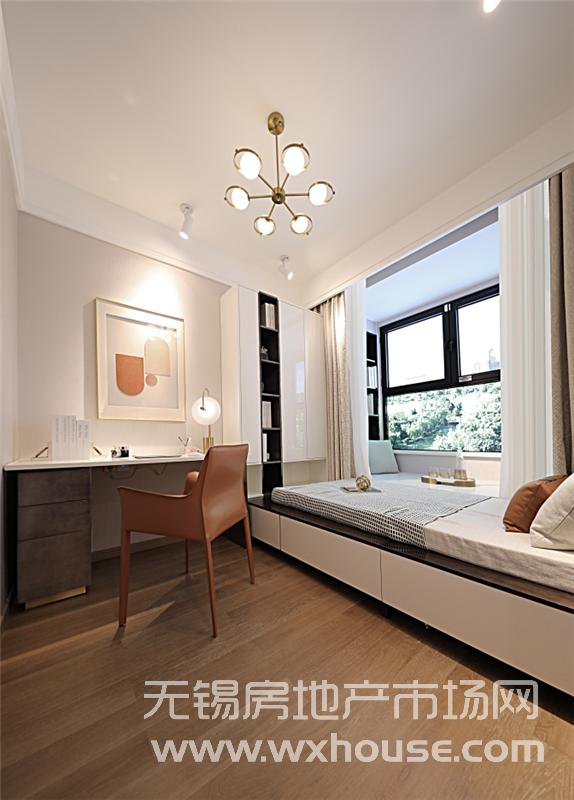 105㎡户型样板间书房