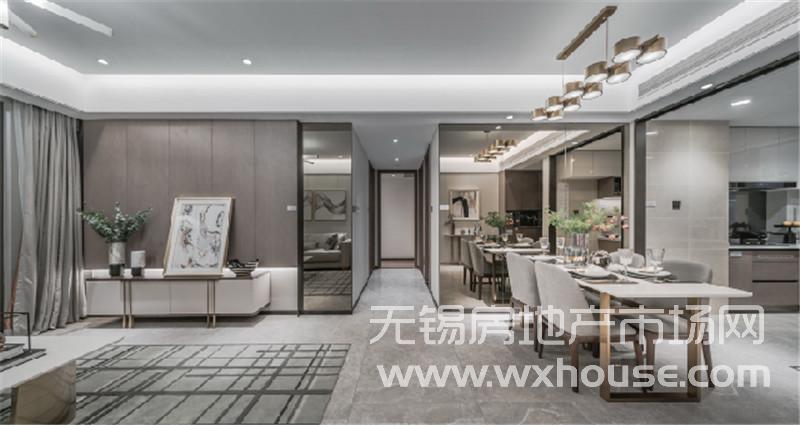 115㎡户型样板间餐客厅