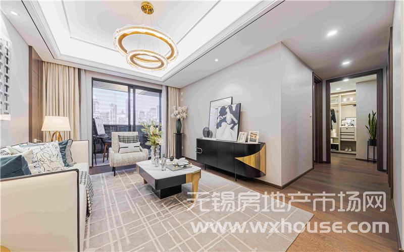 108㎡户型样板间客厅